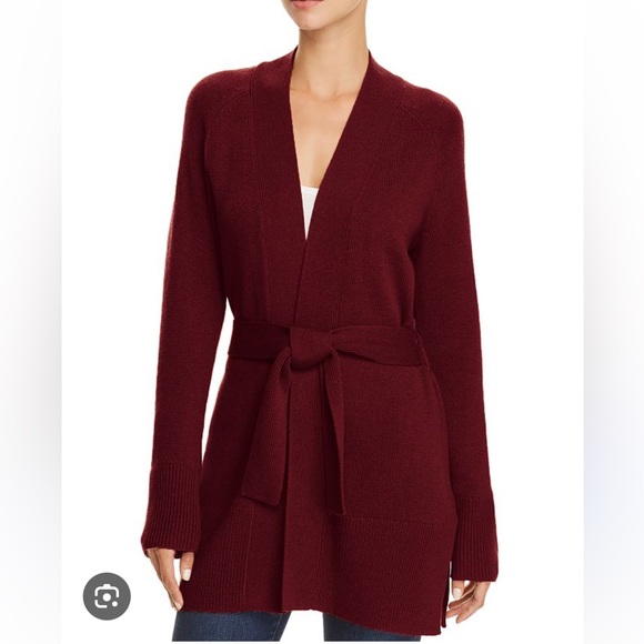 Theory Malinka Cashmere Cardigan in Red - Picture 1 of 9